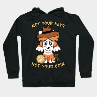 not your keys not your coin poodle Hoodie